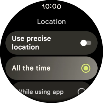 Follow the instructions on the screen to select the required settings and turn the function on or off.