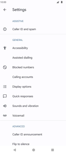 Press Calling accounts.