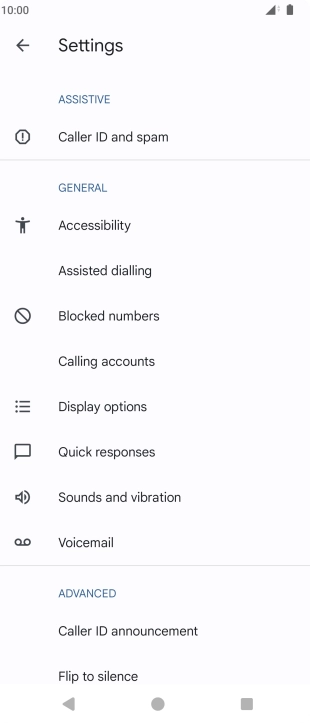 Press Calling accounts.