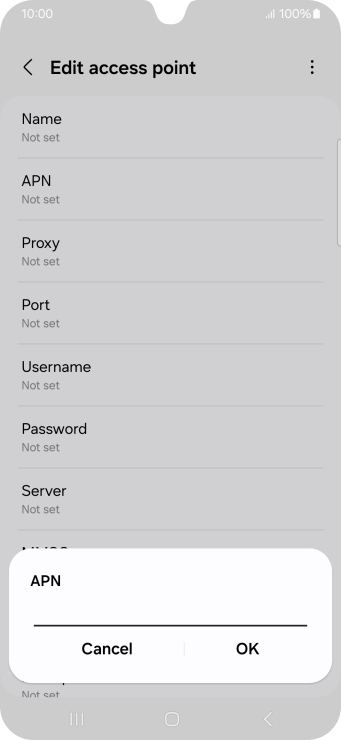 Key in everywhere and press OK.
