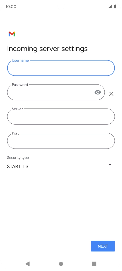 Press the field below 