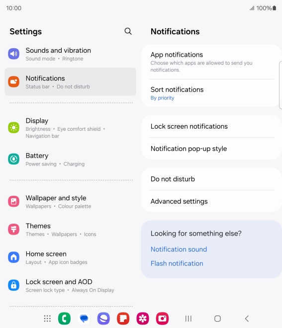 Press App notifications.
