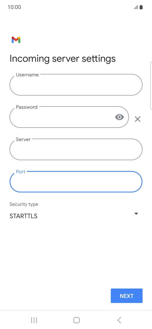 Press the drop down list below 