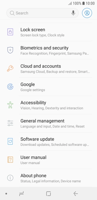 Press Software update.