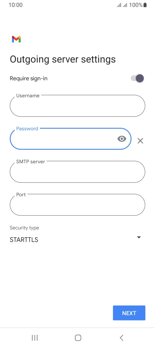 Press the field below 
