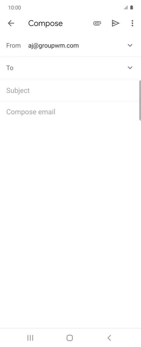 Press To and key in the first letters of the recipient's name.