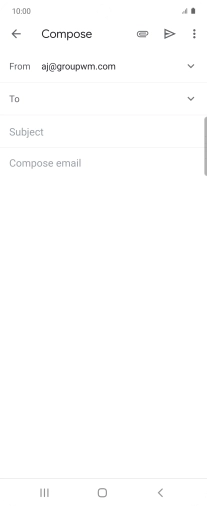 Press To and key in the first letters of the recipient's name.