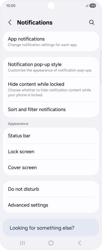 Press App notifications.