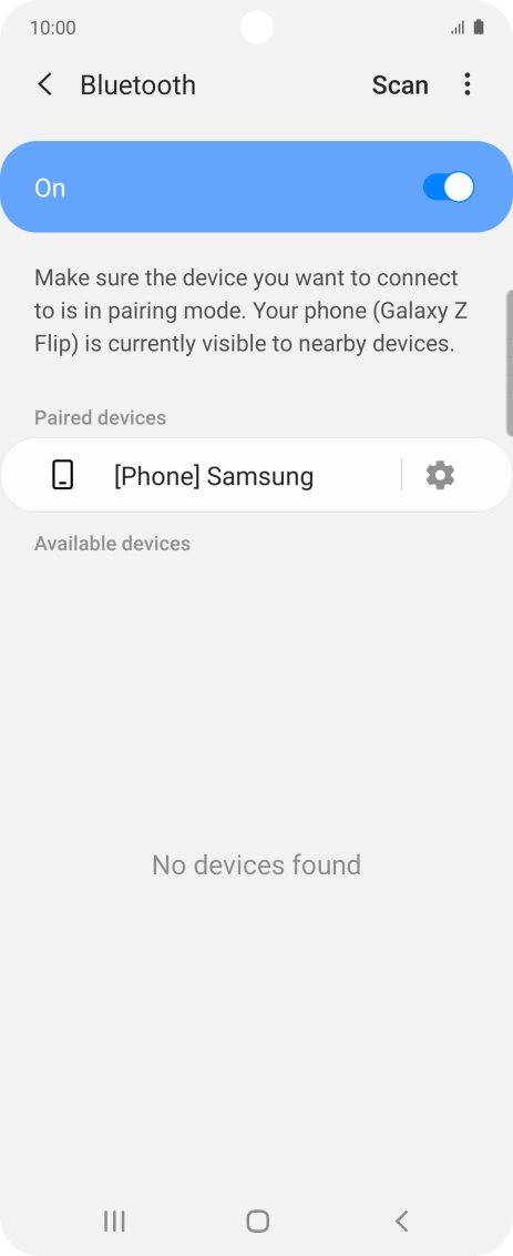 Press the Home key to return to the home screen.
