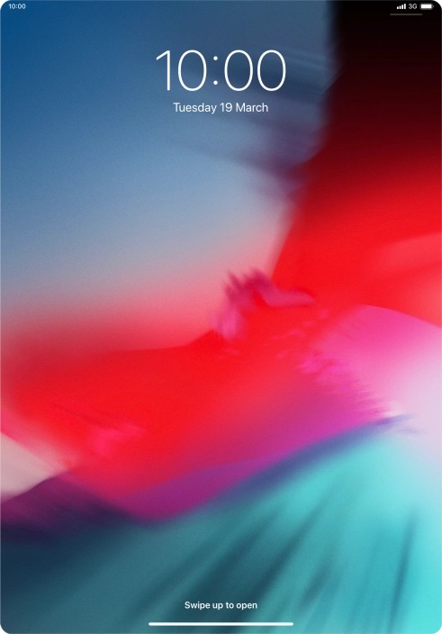 Slide your finger upwards starting from the bottom of the screen.