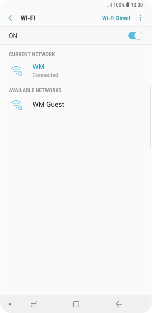 Press the Home key to return to the home screen.