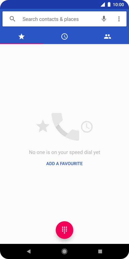 Press the menu icon.