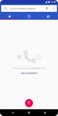 Press the menu icon.