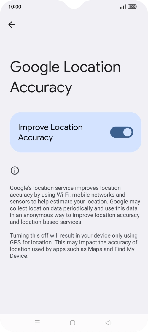If you press the indicator next to 
