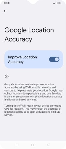 If you press the indicator next to 