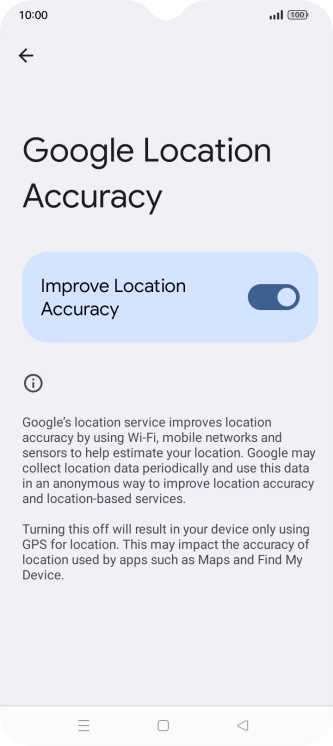 If you press the indicator next to 