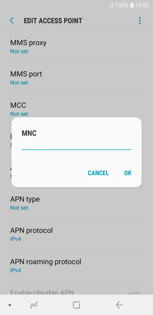Key in 33 and press OK.