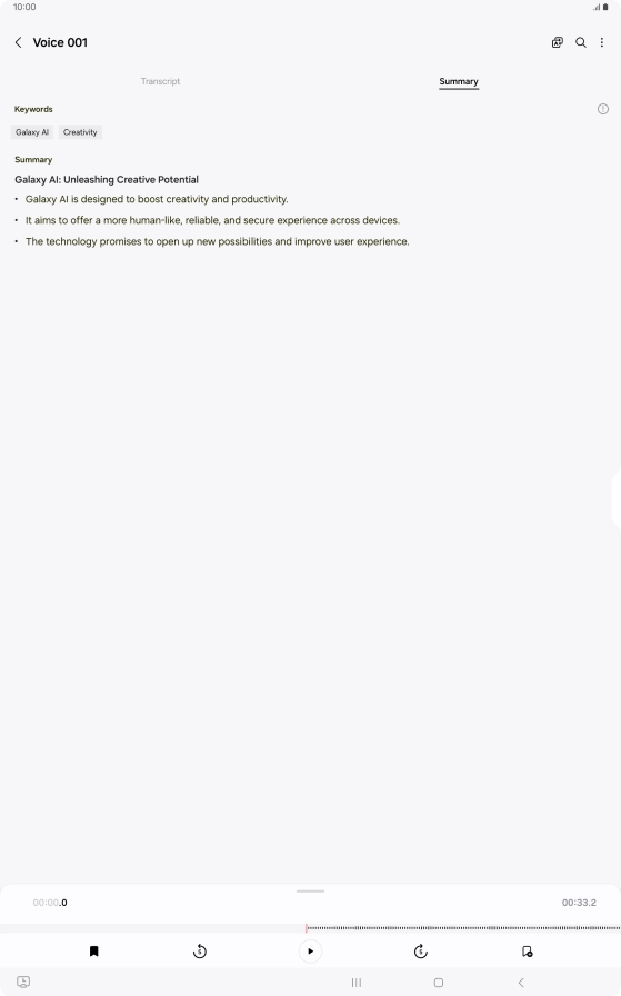 Press the Return key to save the changes.