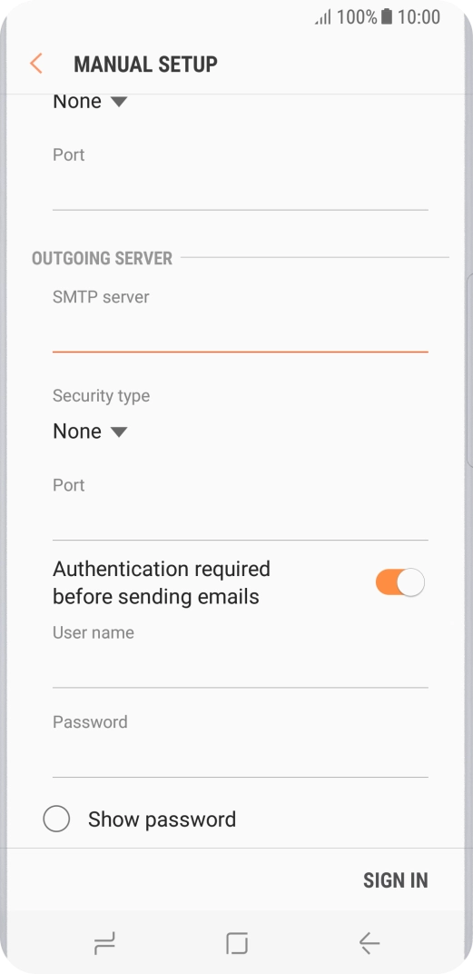 Press the drop down list below 