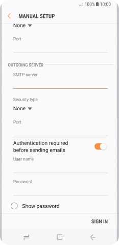 Press the drop down list below 