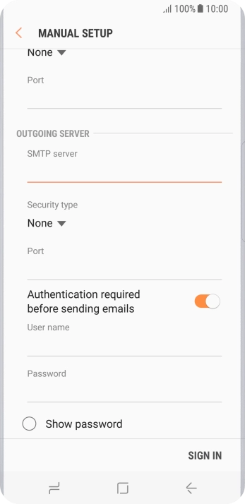 Press the drop down list below 