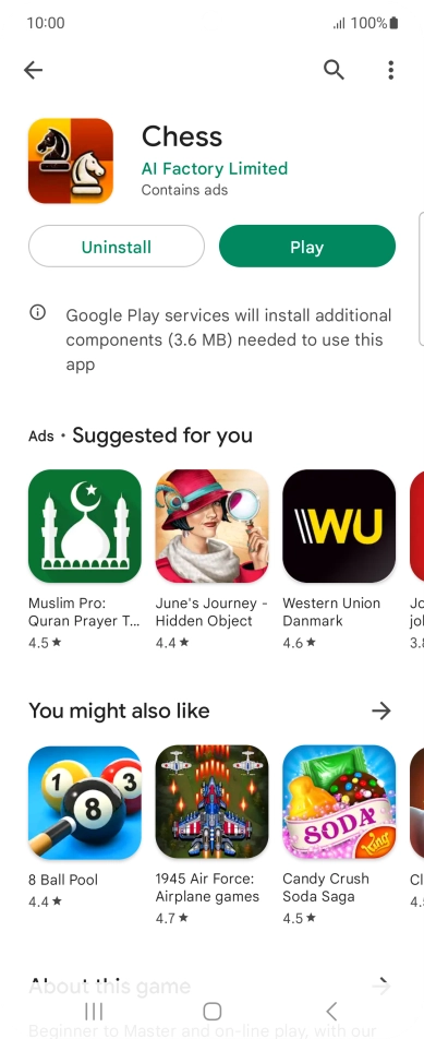 Press the Home key to return to the home screen.