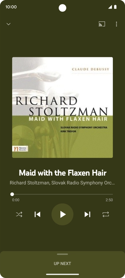 Press arrow right to go to the next audio file.