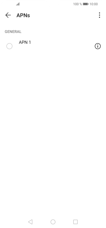 Press the menu icon.