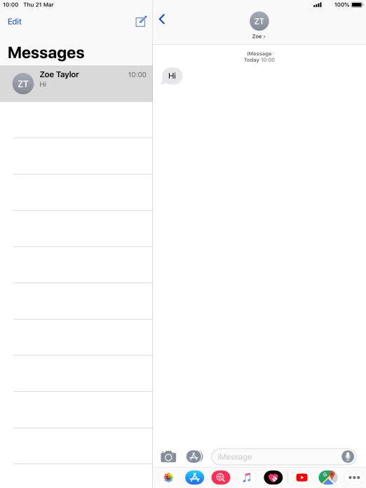 Press the Home key to return to the home screen.