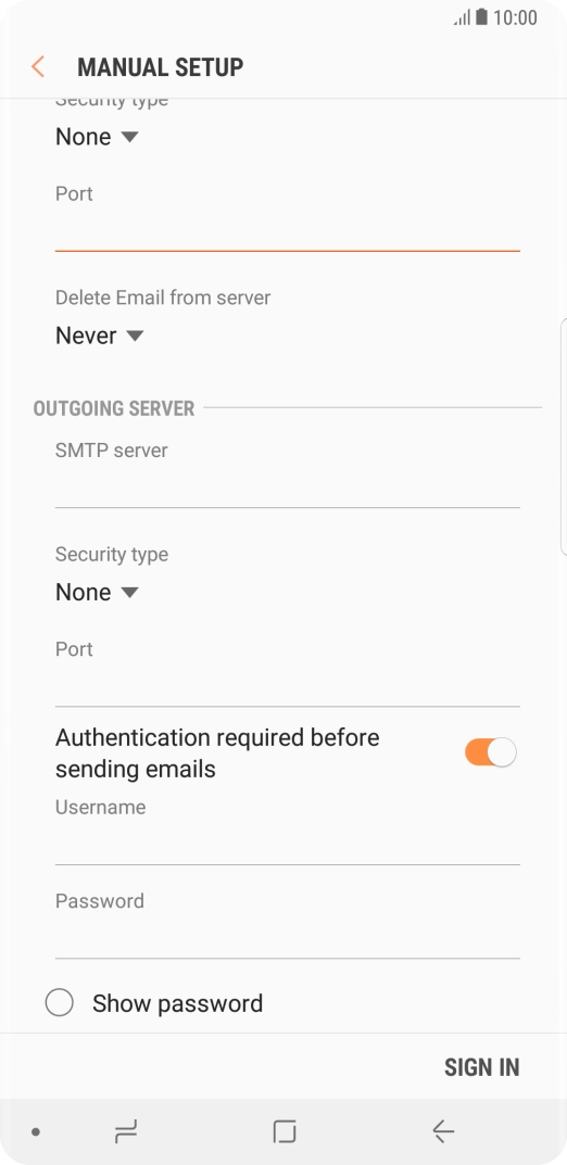 Press the drop down list below 