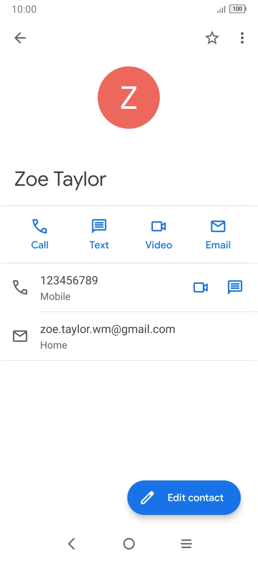Press the call icon next to the required number.