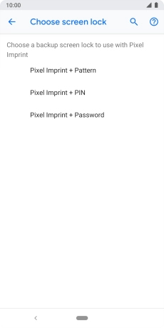 Press the required phone lock code and follow the instructions on the screen to create an additional phone lock code.