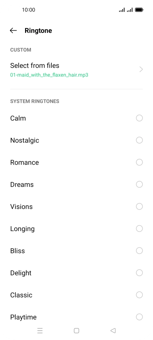 Press the Home key to return to the home screen.