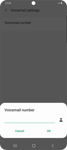 Key in +447953222222 and press OK.