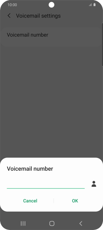 Key in +447953222222 and press OK.