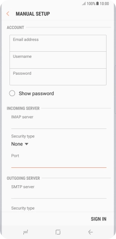 Press the field below 