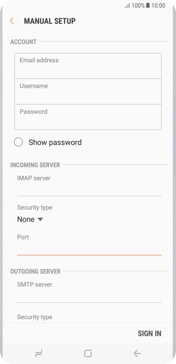 Press the field below 
