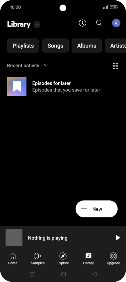 Press the drop down list.
