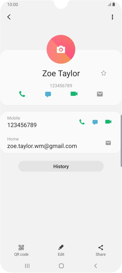 Press the call icon next to the required number.