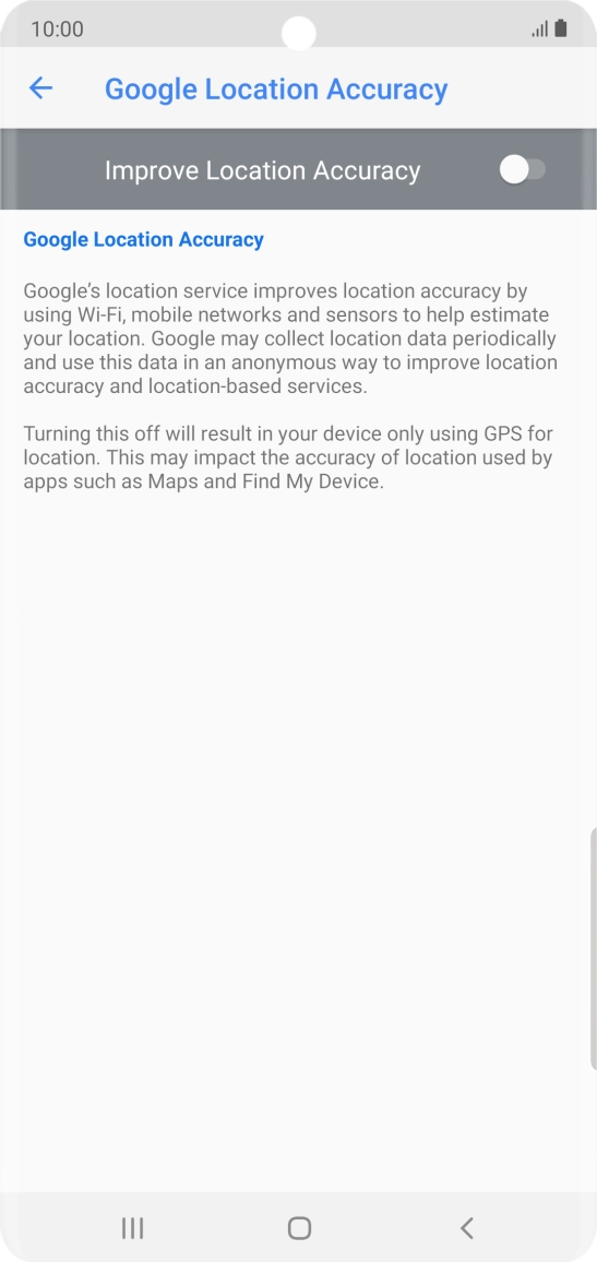 If you press the indicator next to 