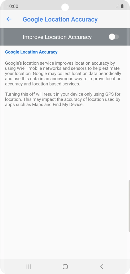 If you press the indicator next to 