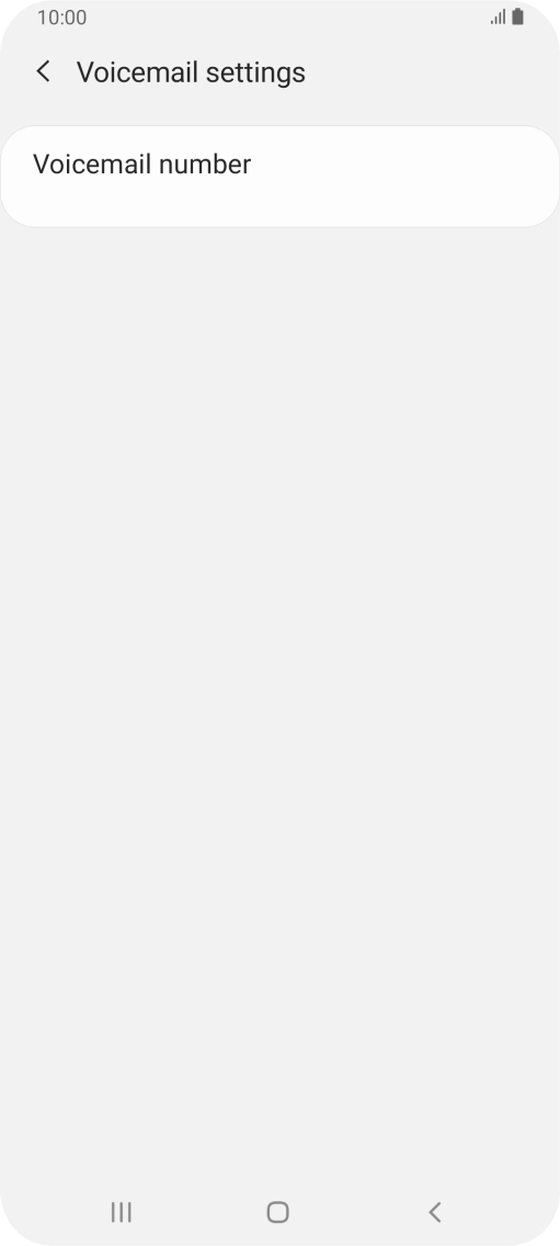 Press Voicemail number.