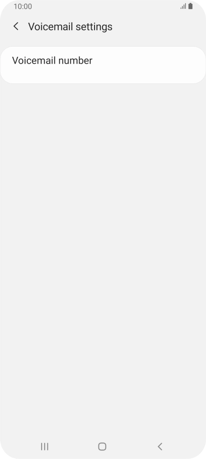 Press Voicemail number.