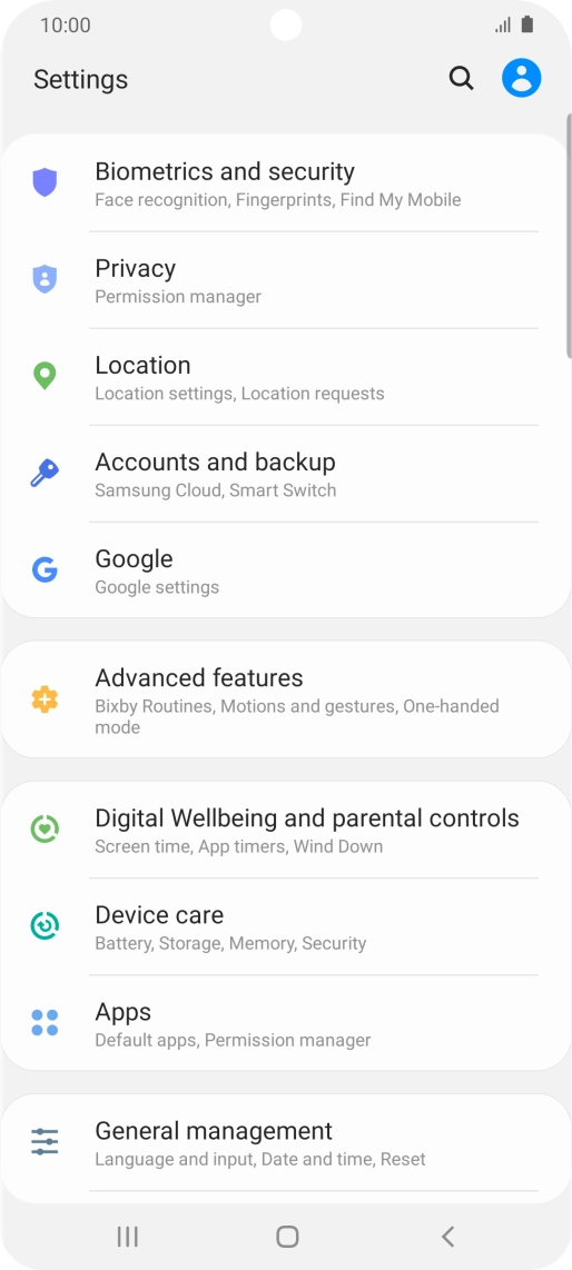 Press Accounts and backup.