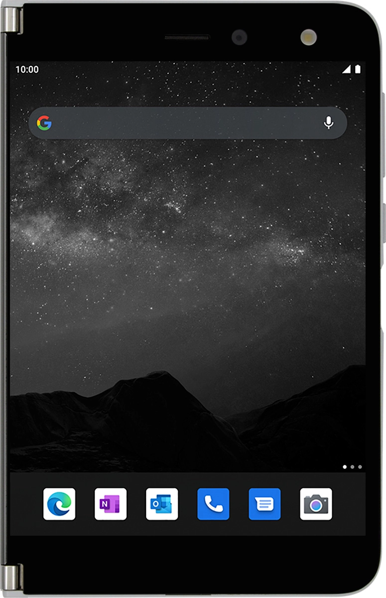 Fold your phone so the two screens are facing outwards to turn on single screen mode.