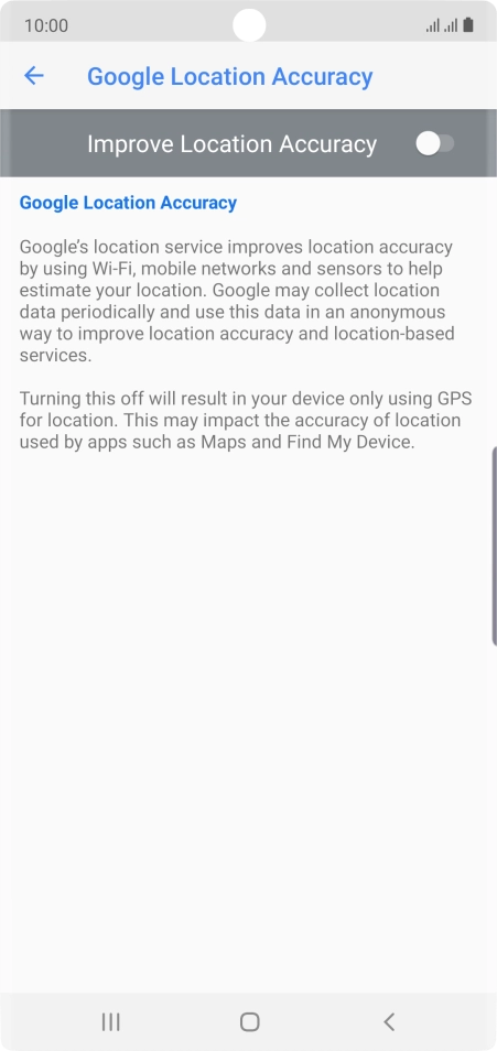 If you press the indicator next to 