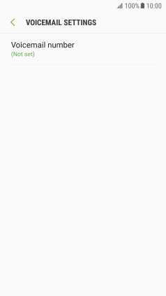 Press Voicemail number.