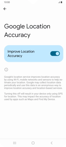 If you press the indicator next to 