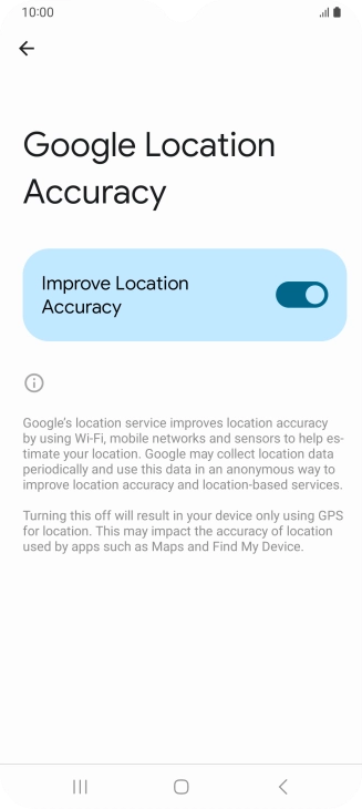 If you press the indicator next to 