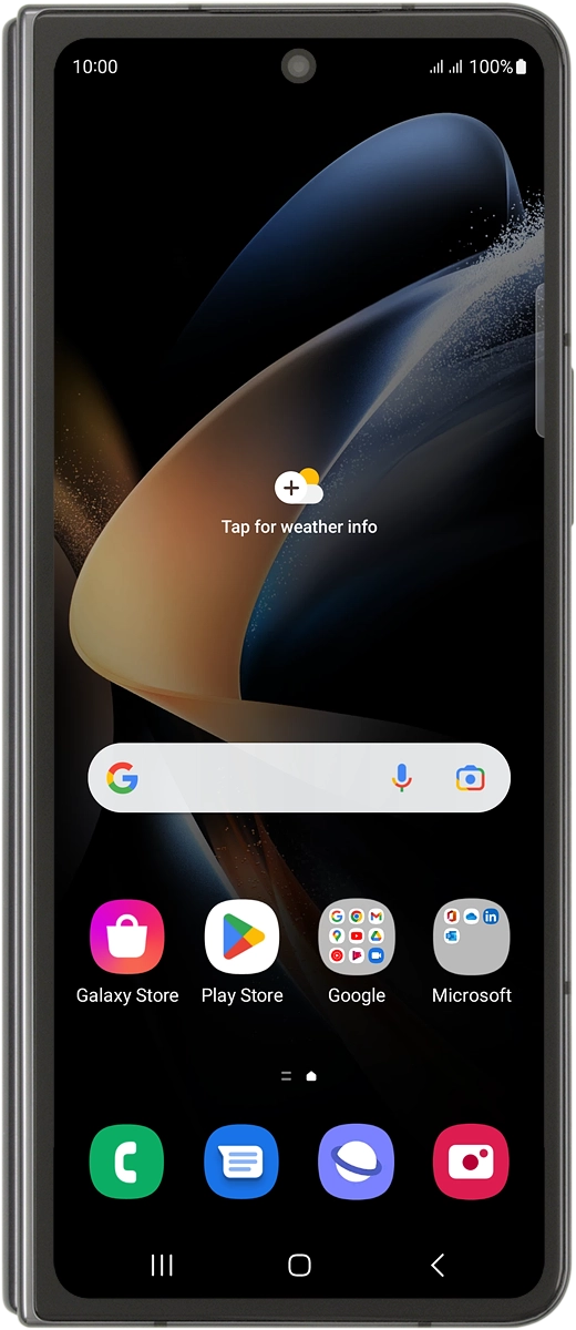 Slide your finger upwards on the screen.